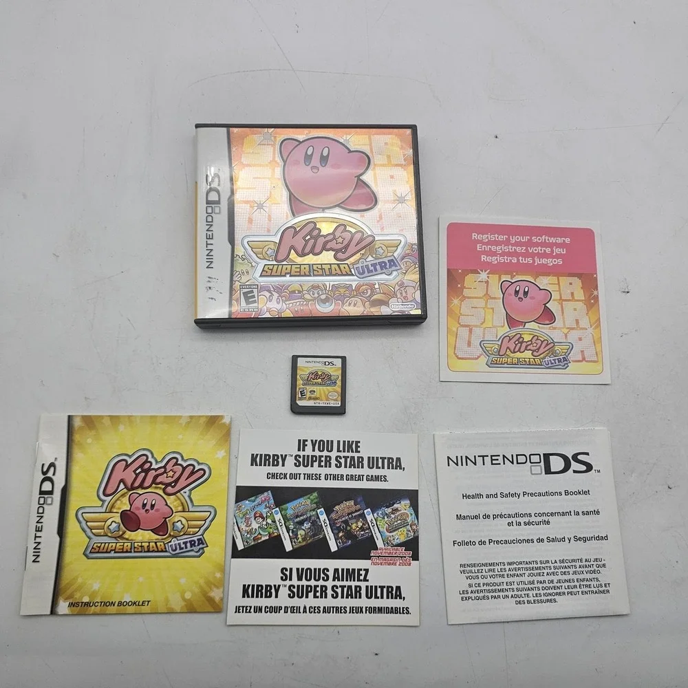 Kirby Super Star Ultra Nintendo DS Game Complete CIB E Nintendo NTSC-U/C Manual